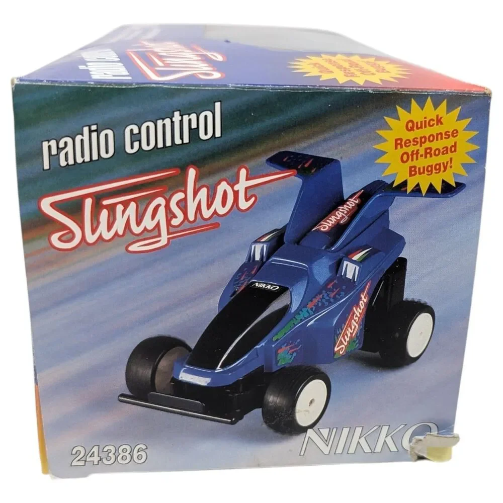 Vintage 80s Nikko Radio Control Slingshot R/C Buggy 1/24 Scale w/ box Test Video
